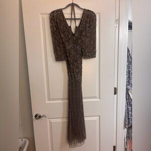 Elegant Brown Evening Gown